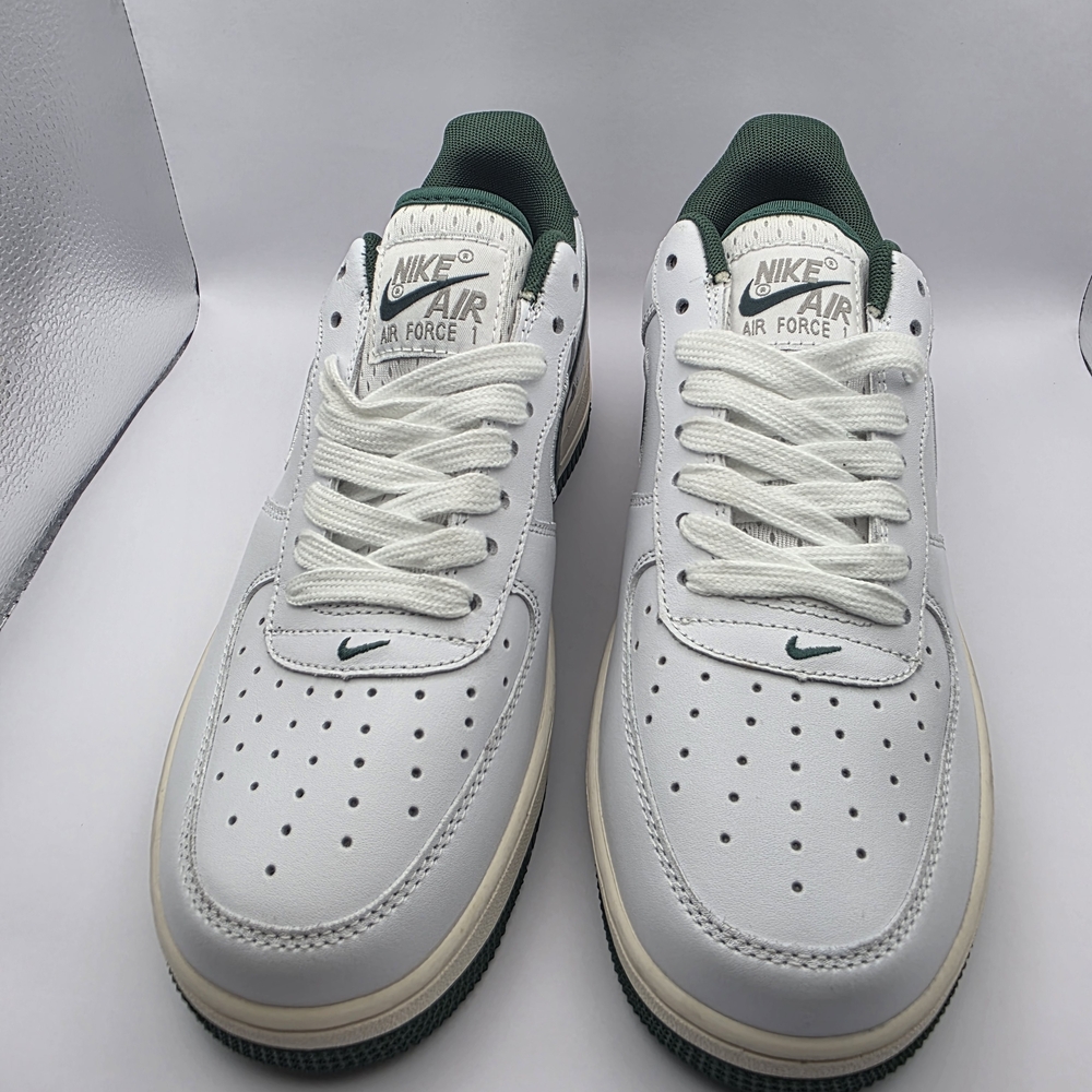 Nike Air Force 1 White with Green Accents